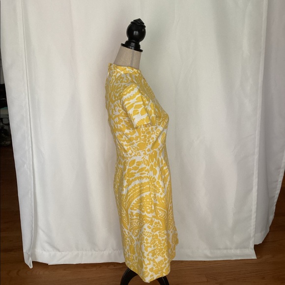 Vintage yellow thermal dress with jacket - Picture 6 of 14